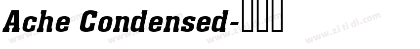 Ache Condensed字体转换